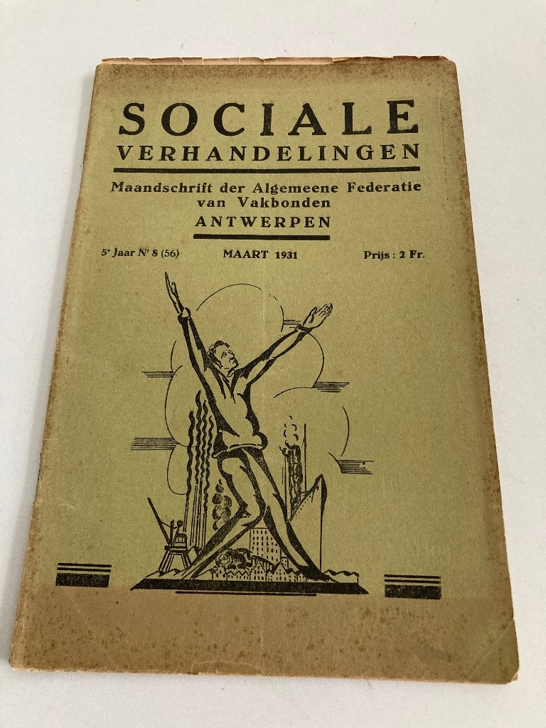 Antwerpen :" Sociale verhandelingen "mrt 1931 Spoorweg,Heide, Diverse auteurs, Ophalen of Verzenden, 20e eeuw of later, Gelezen