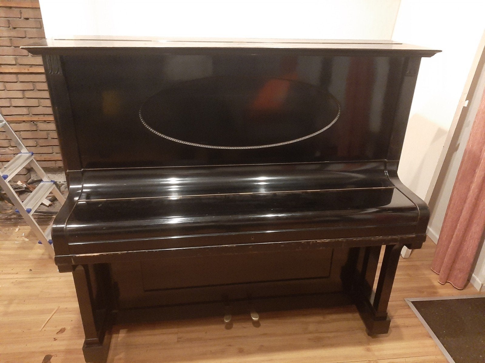 Oude antieke piano, Ophalen, Gebruikt, Zwart, Piano