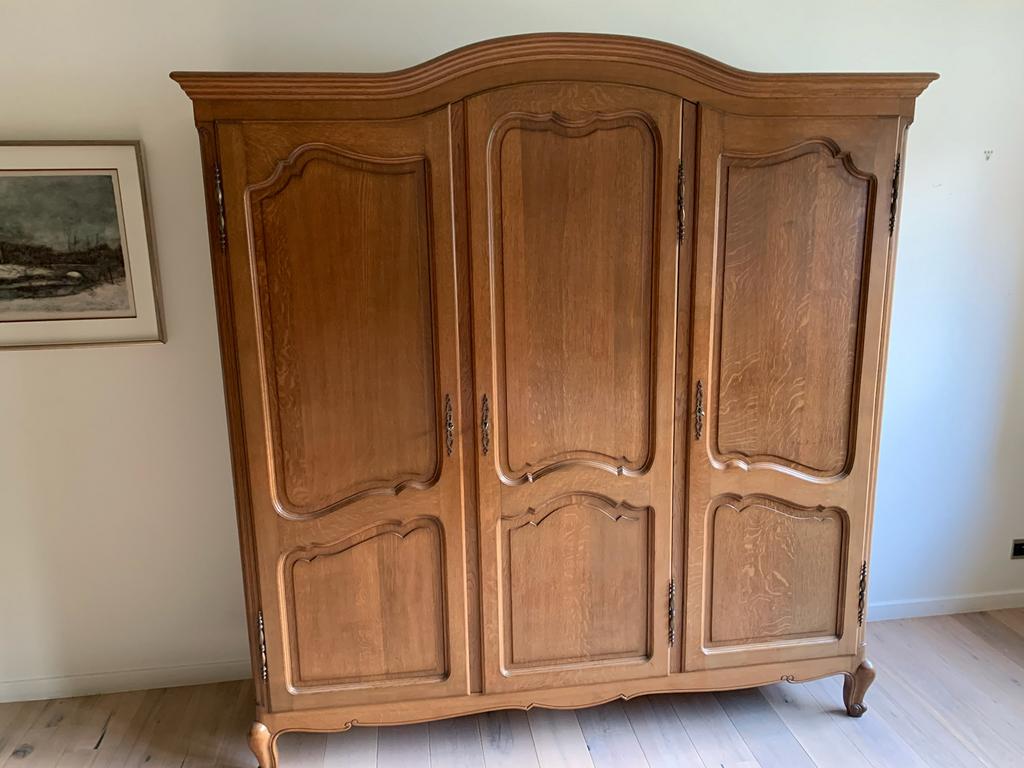 Kleerkast - houten kast met 3 delen, Ophalen, Gebruikt, 200 cm of meer, 150 tot 200 cm