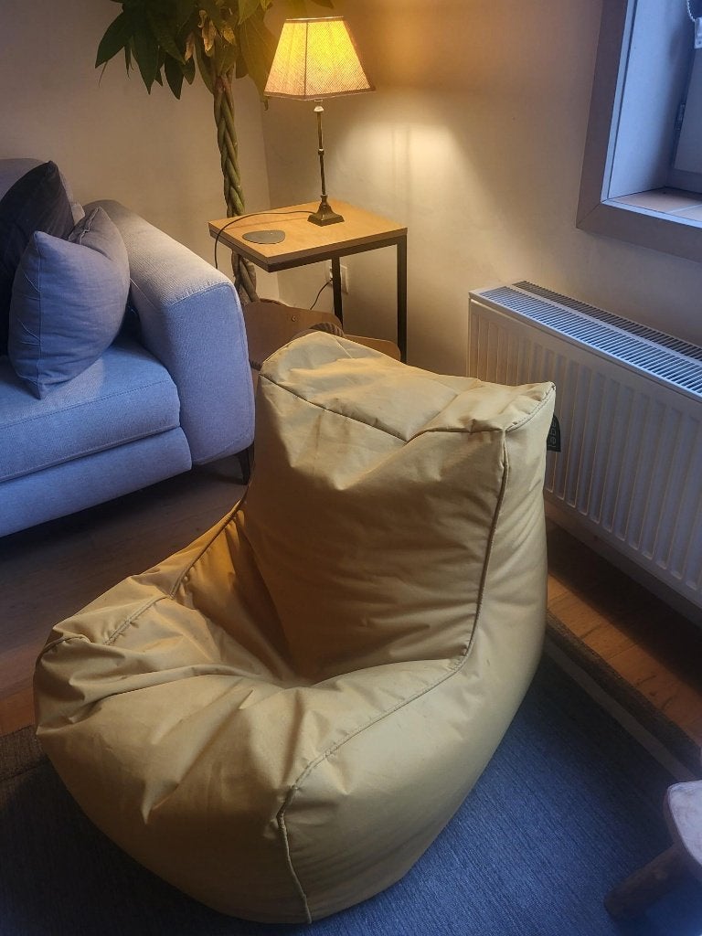 Zitzak, okergeel, Enlèvement, Utilisé, Jaune, Pouf