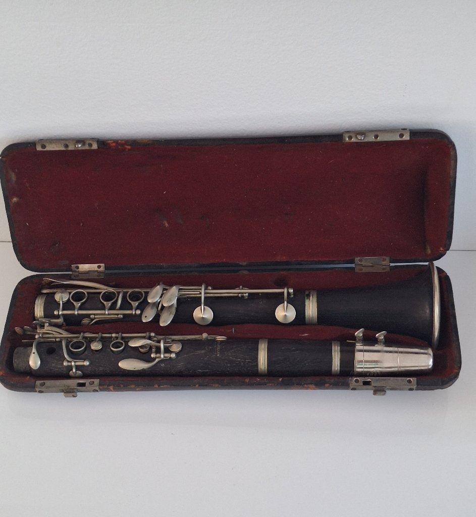 Clarinette en bois C. Mahillon Bruxelles, Musique & Instruments, Instruments à vent | Clarinettes, Enlèvement, Utilisé, Bois, Avec valise