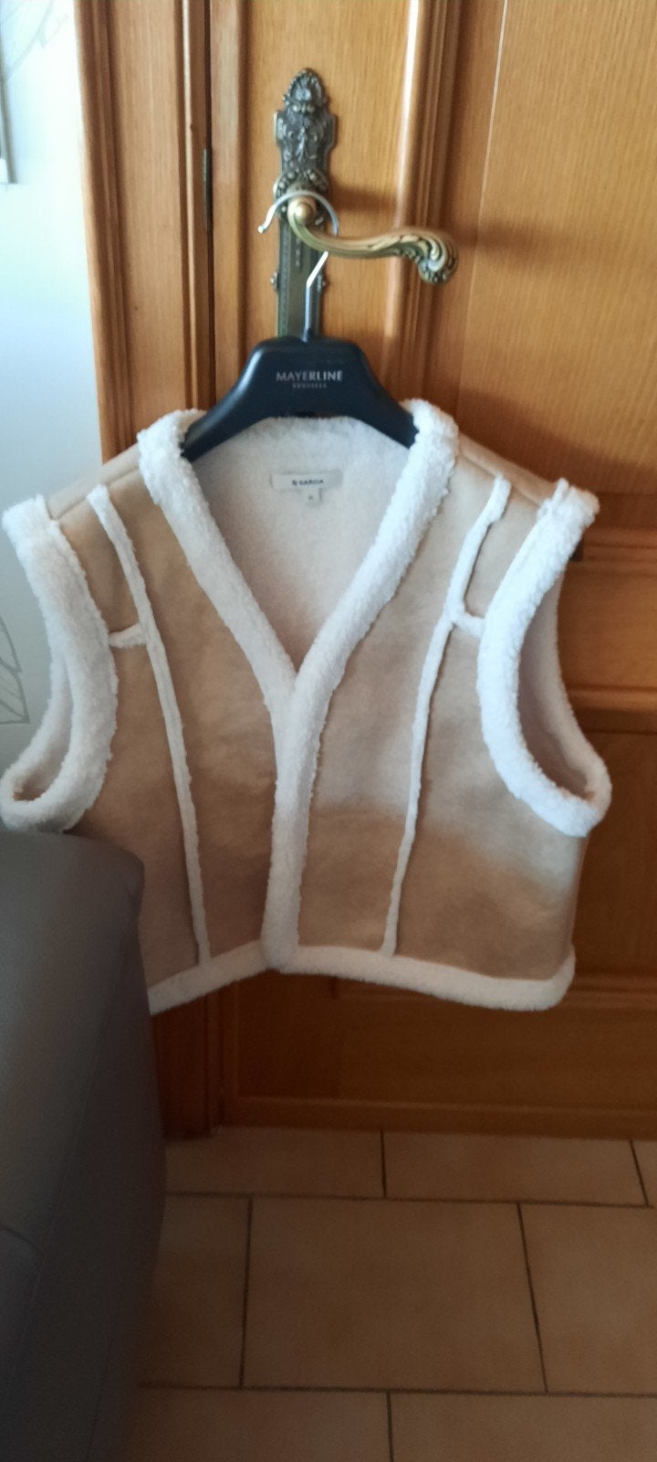 Bodywarmer Beige, Garcia Xl, Kleding | Dames, Ophalen, Beige, Maat 42/44 (L), Nieuw