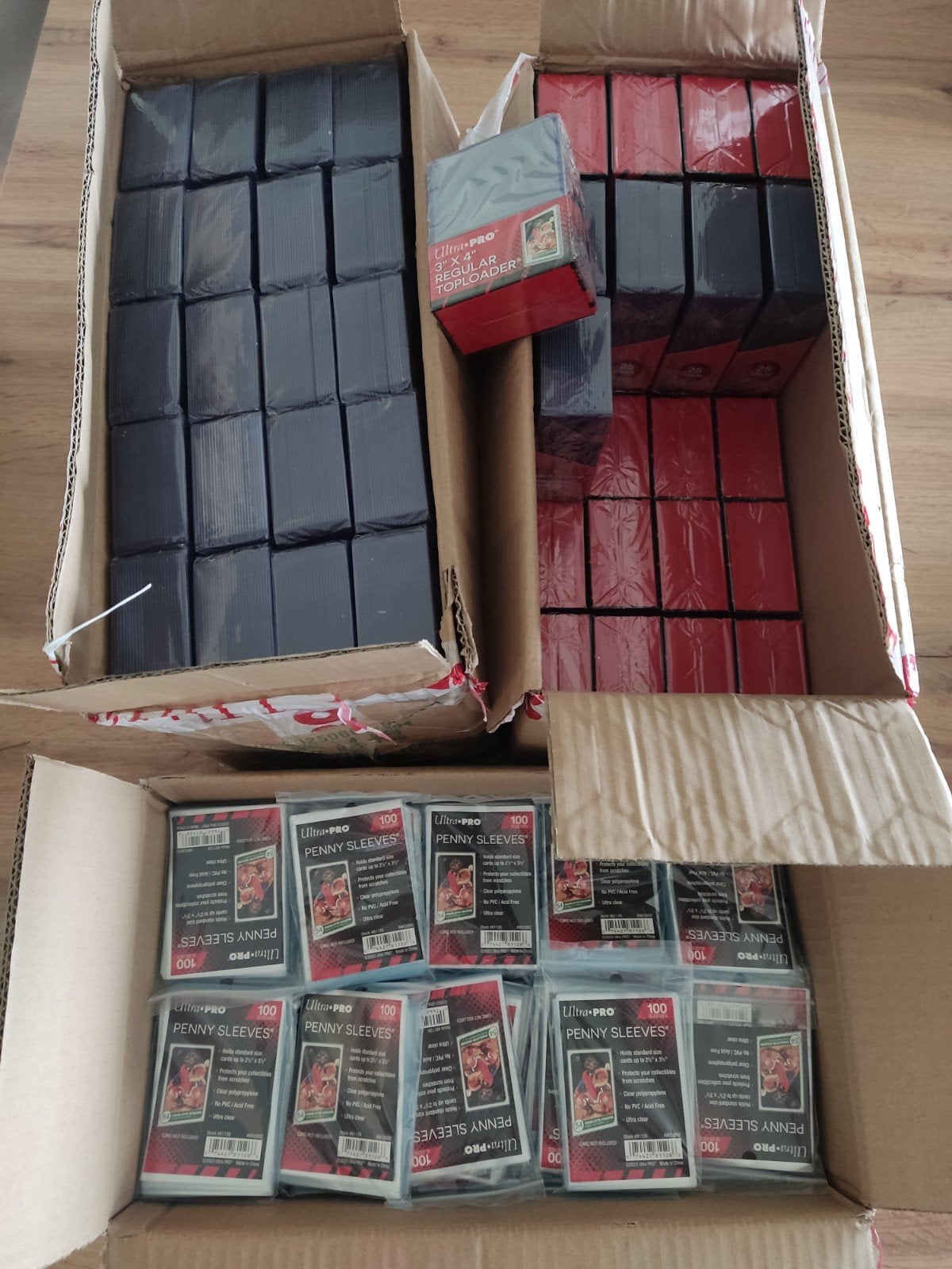 Toploaders en sleeves packs Ultra Pro., Hobby en Vrije tijd, Ophalen of Verzenden