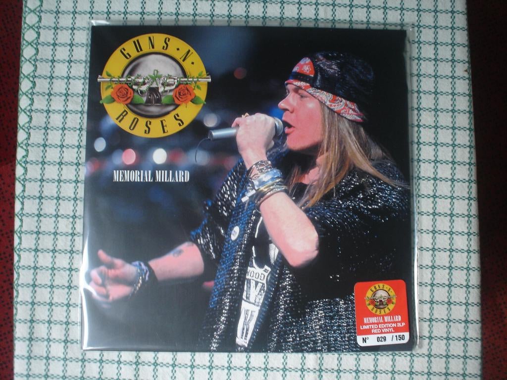 guns and roses memorial millard 1989 2 lp opruiming prijs, Cd's en Dvd's, Overige formaten, Ophalen of Verzenden, Limited edition