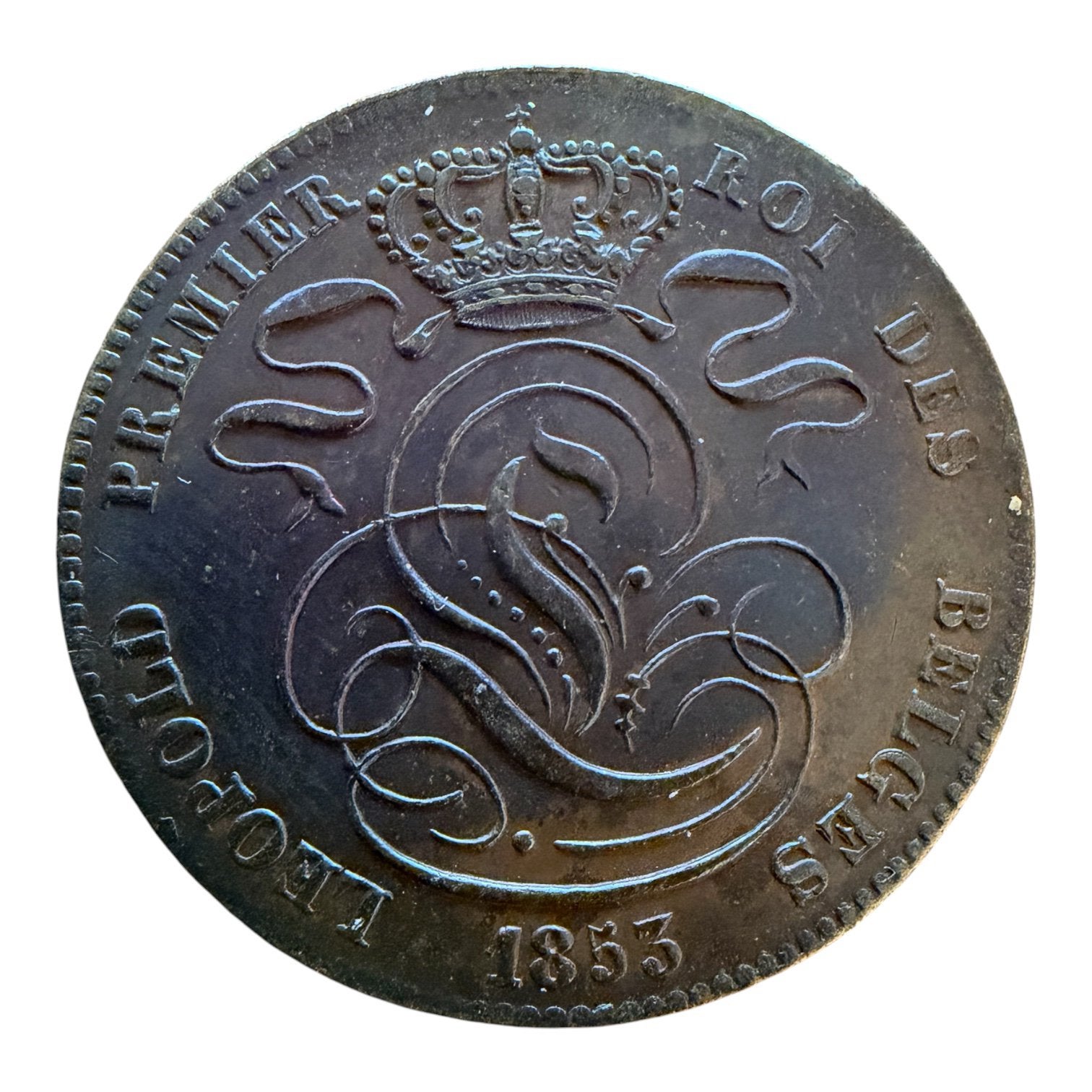 Belgie 5 Centiem 1853 Prachtig, Ophalen