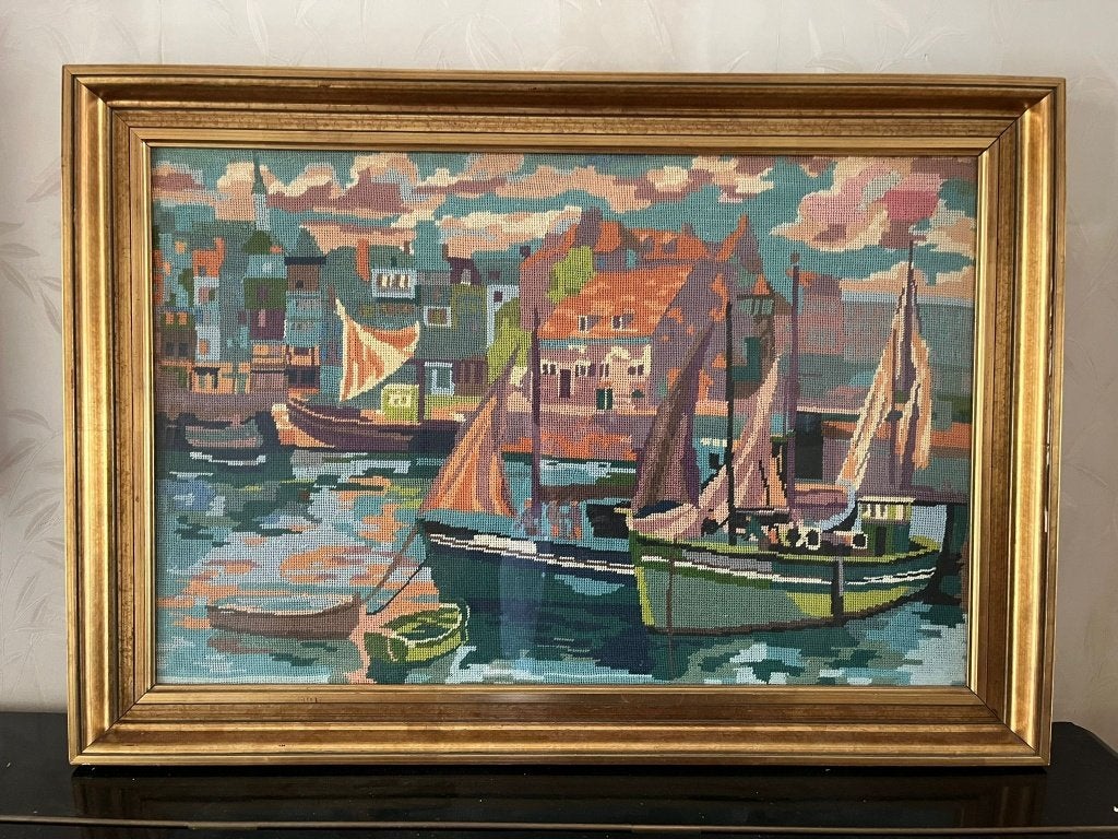 Gobelin met kader, Huis en Inrichting, Ophalen, Gebruikt