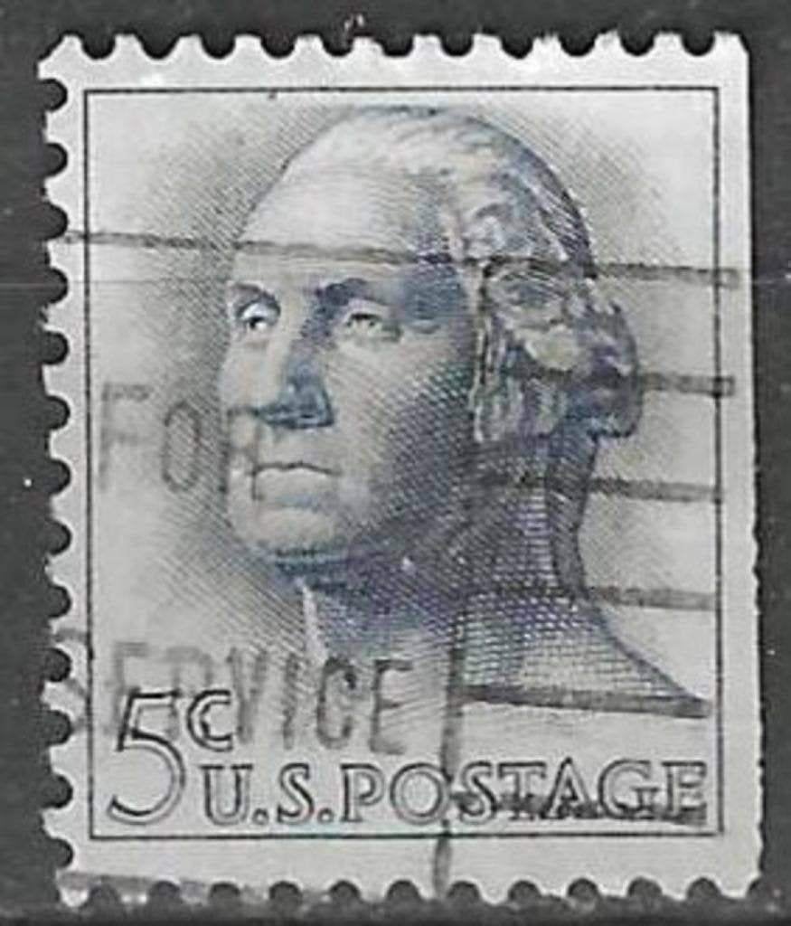 USA 1962/1963 - Yvert 741R - George Washington (ST), Verzenden, Gestempeld