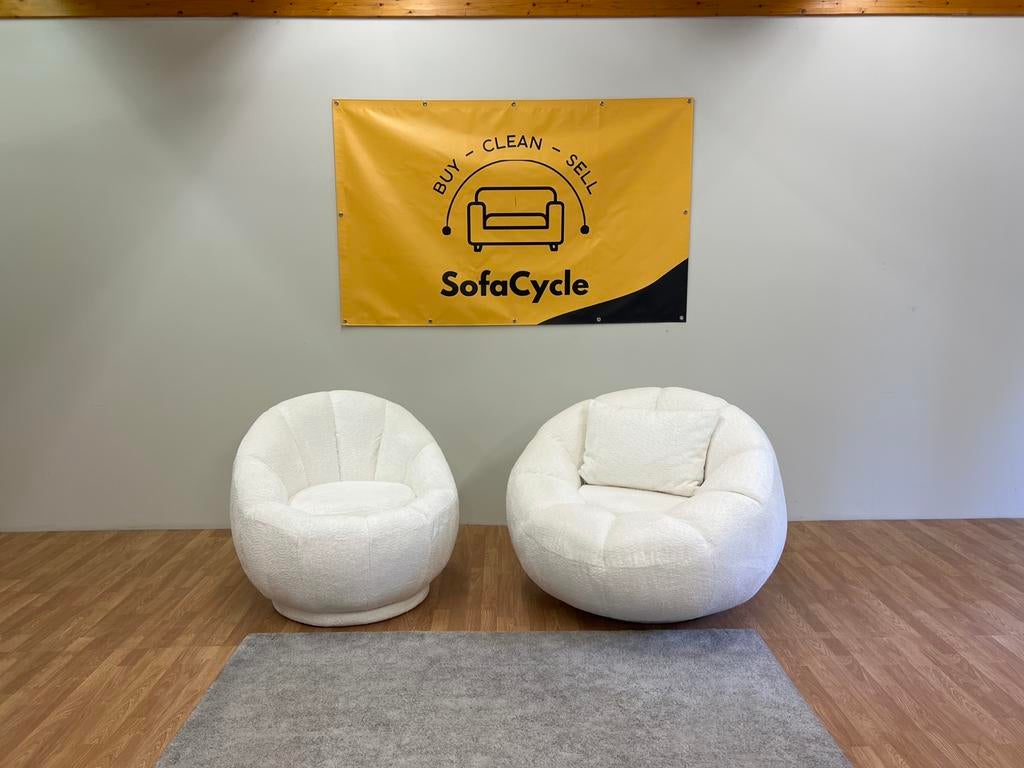 Fauteuil 2 Bouclé (Overstock - neuf) /SofaCycle, Neuf, Enlèvement ou Envoi, SofaCycle, Tissus