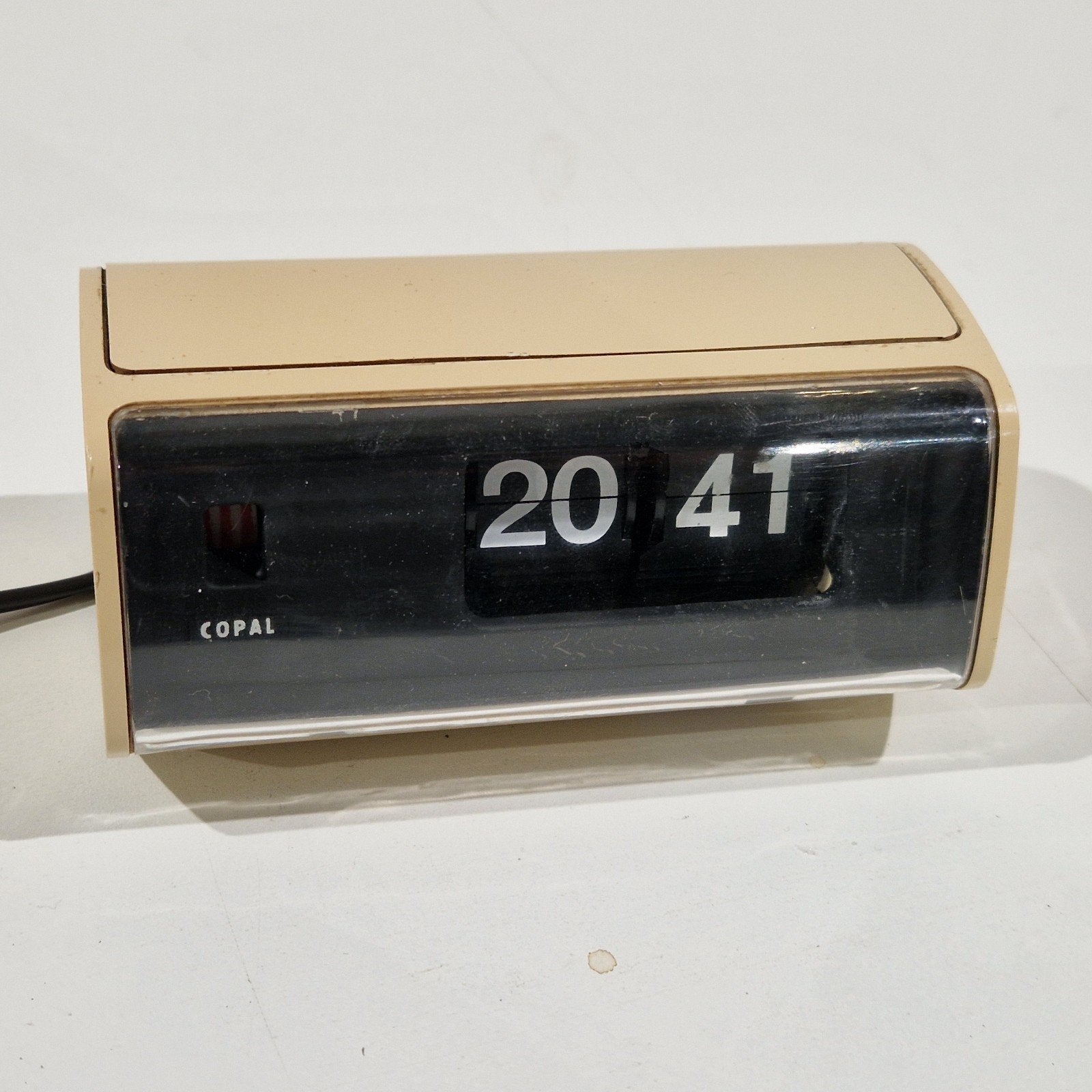 copal 222 flip clock , flip flap klok horloge, Retro, Ophalen of Verzenden, Gebruikt, Tafelklok