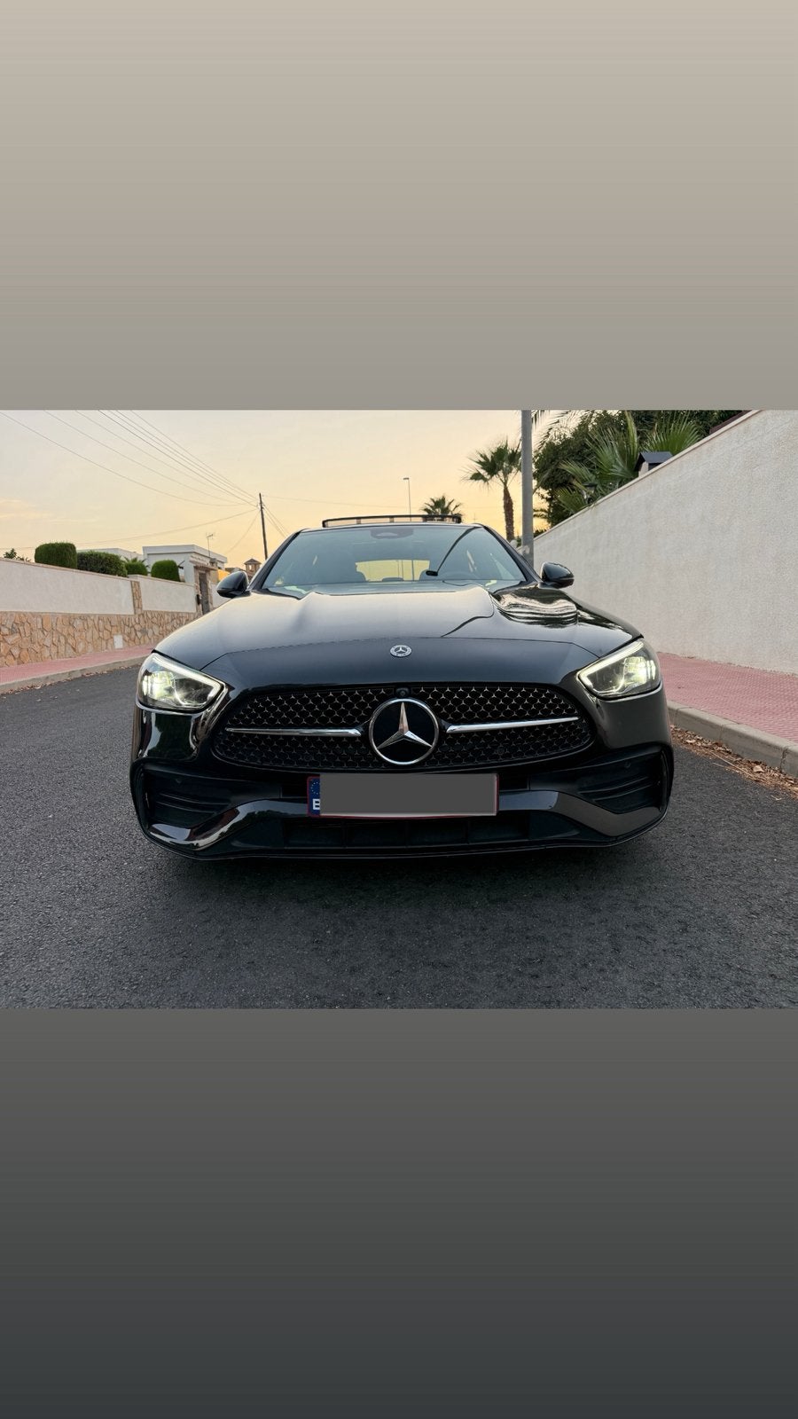 MERCEDES-BENZ C 200 DIESEL – 2023 | PACK AMG | FULL OPTIONS, Auto's, Mercedes-Benz, Automaat, 4 deurs, Zwart, Leder