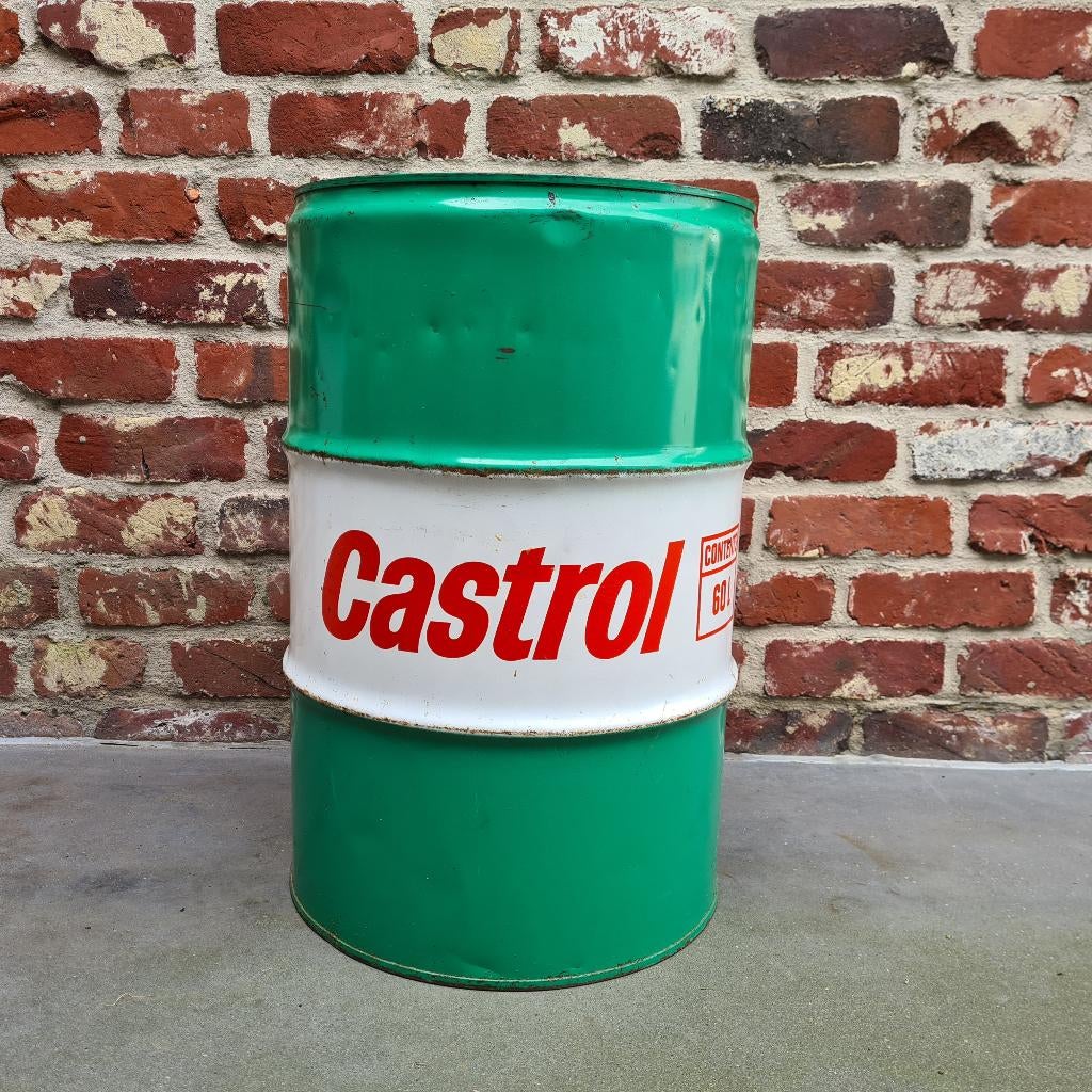 Oud Olievat Castrol, Ophalen of Verzenden