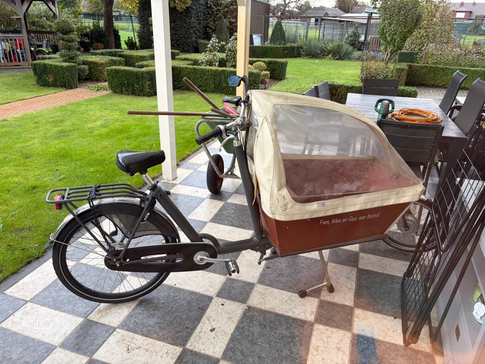 Bakfiets, Ophalen, Zo goed als nieuw, Huif