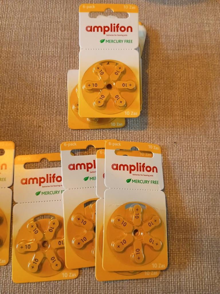 Amplifon batterijen - 10 zas, aantal ( 8stuks X6 batterijen, Enlèvement