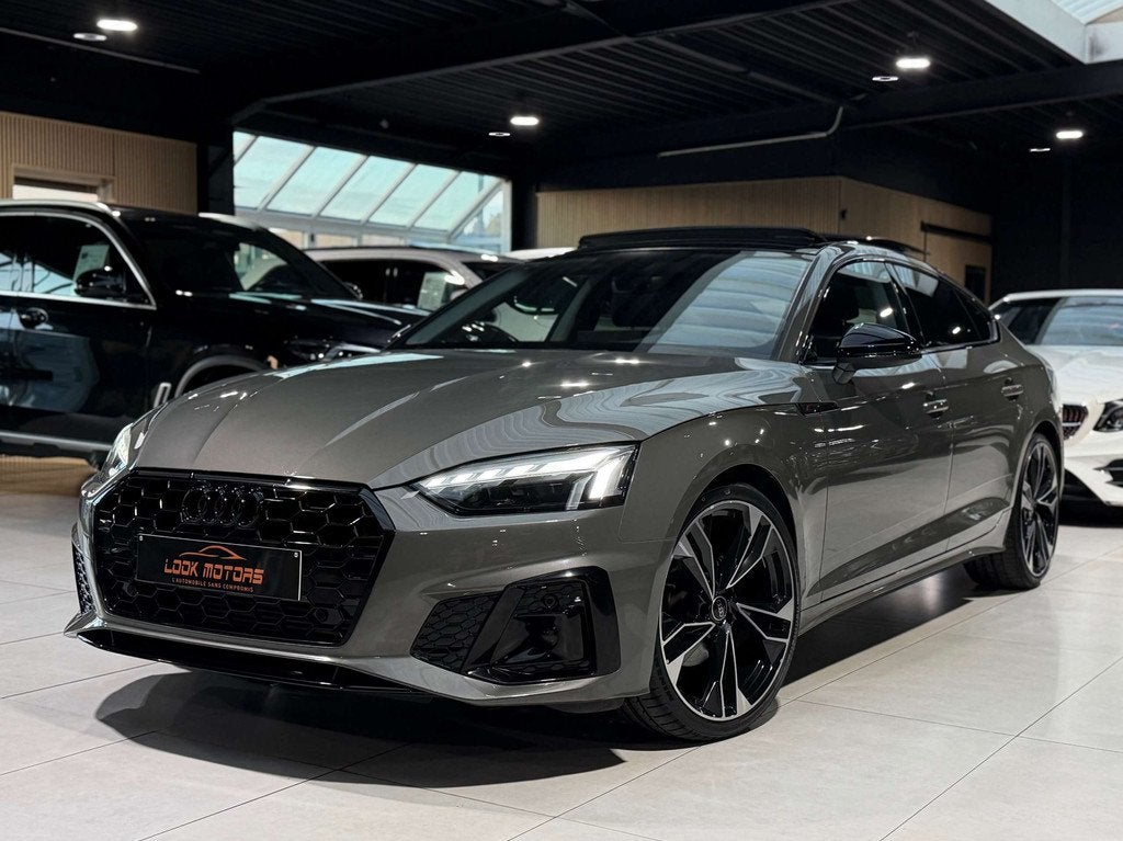 Audi A5 SPORBACK 35 TFSI 150CV S-LINE S-TRONIC FULL OPTIONS, Autos, Cuir, Argent ou Gris, Entreprise, Noir