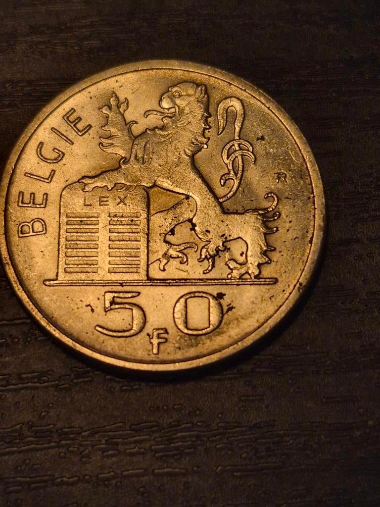 Pièce 50 Francs Belge 1950 - Argent (835‰) - Version "BELGIE, Enlèvement ou Envoi, Argent, Argent