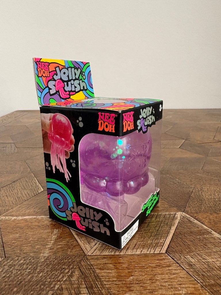 Needoh Jelly Squish Kwal Stressbal Squishy Paars, Collections, Jouets, Neuf, Enlèvement ou Envoi