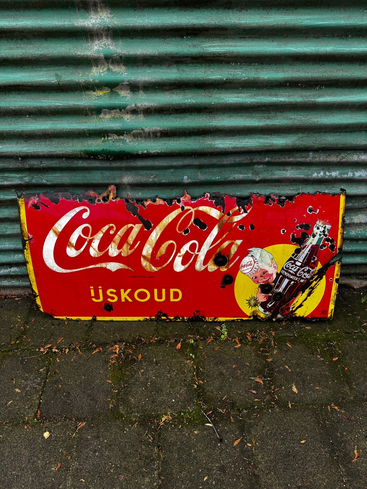 Coca cola decoratie plaat, Verzamelen, Ophalen
