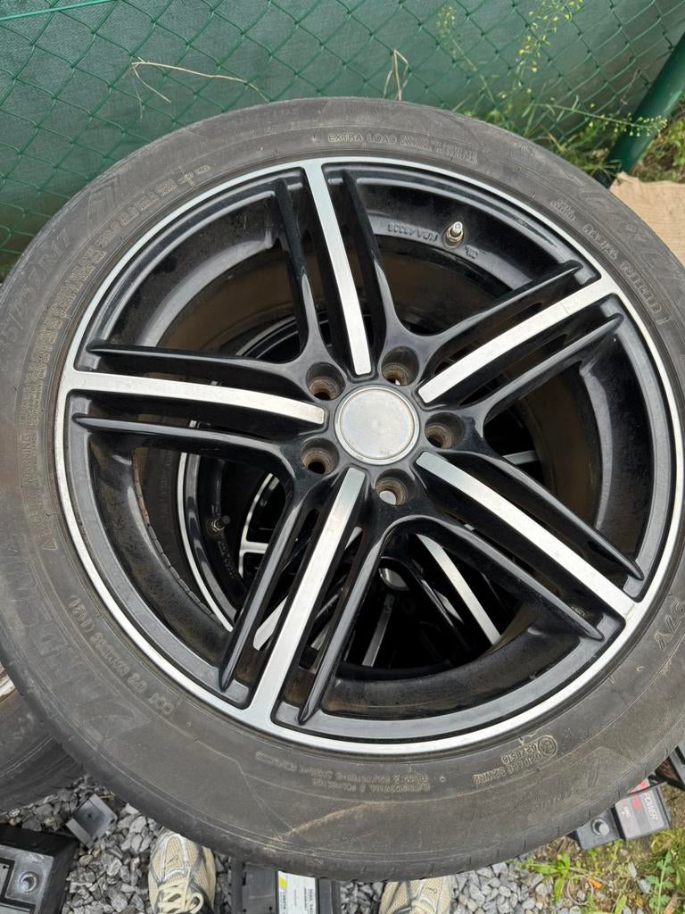 Zwart velgen 17inch, Autos : Pièces & Accessoires, Enlèvement, Jante(s)