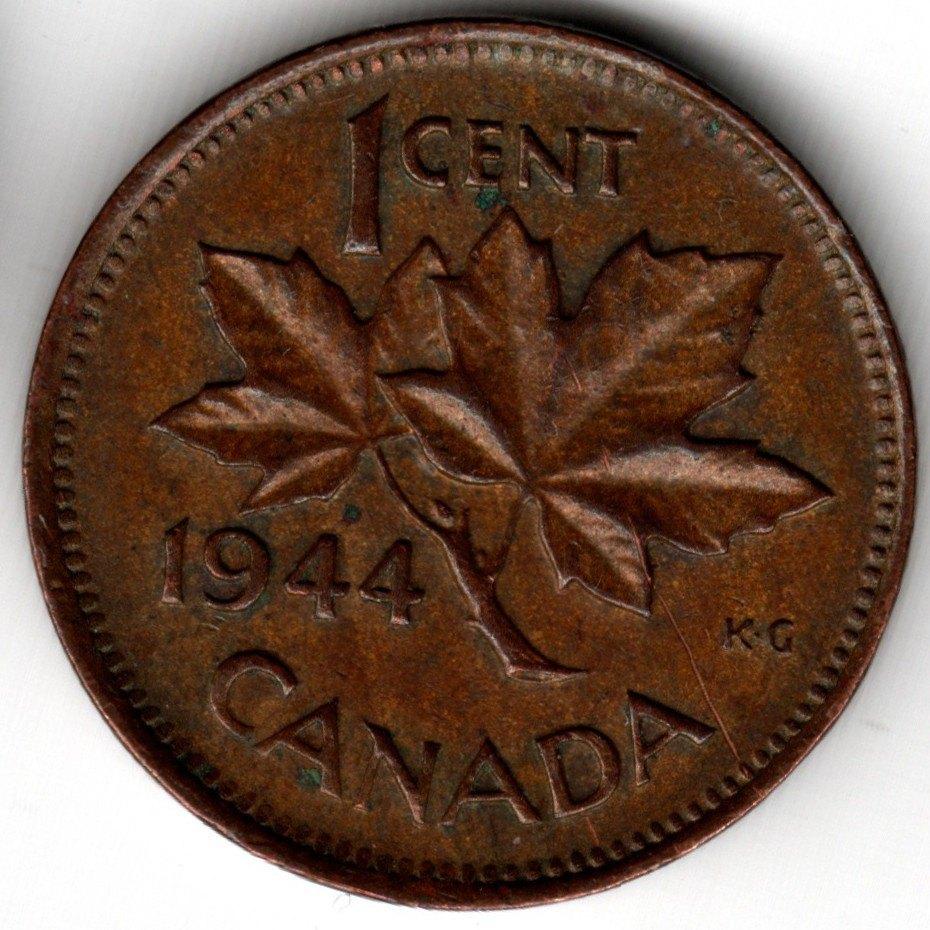Canada : 1 Cent 1944 KM#32 Ref 16696, Ophalen of Verzenden