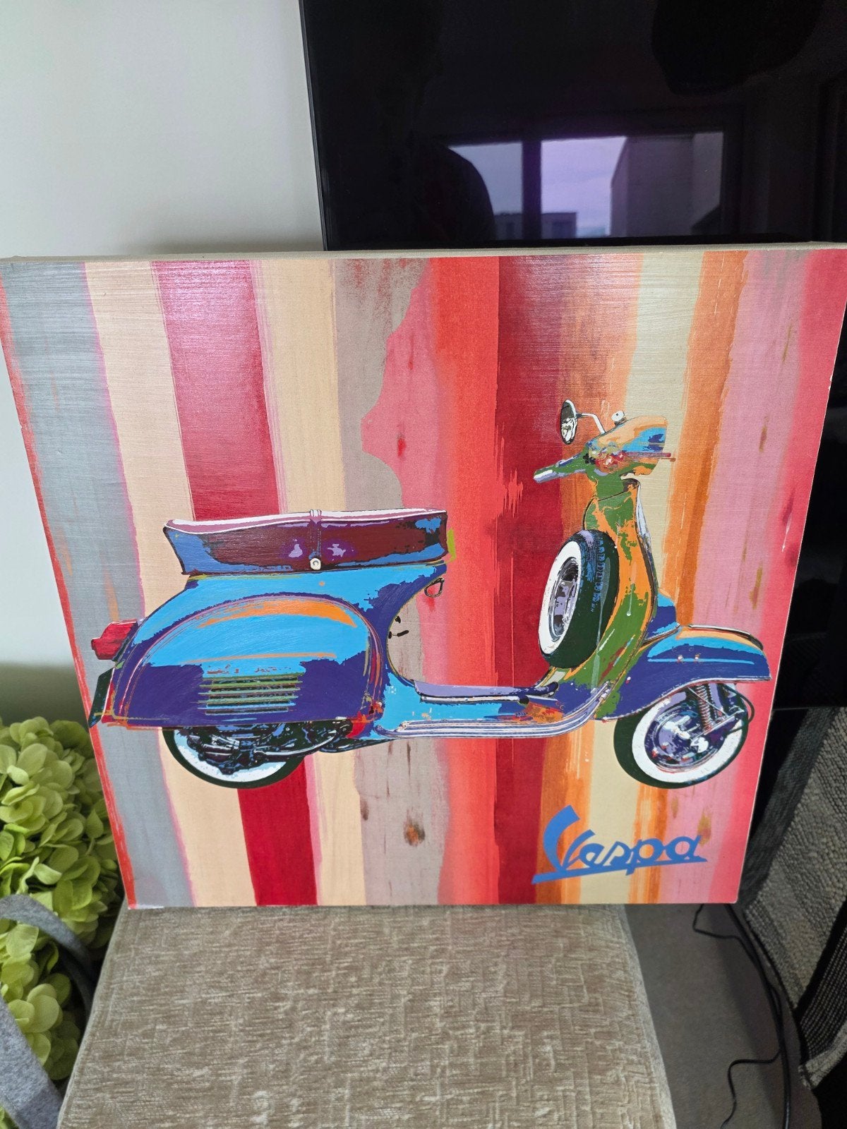 2 peintures Vespa, Enlèvement