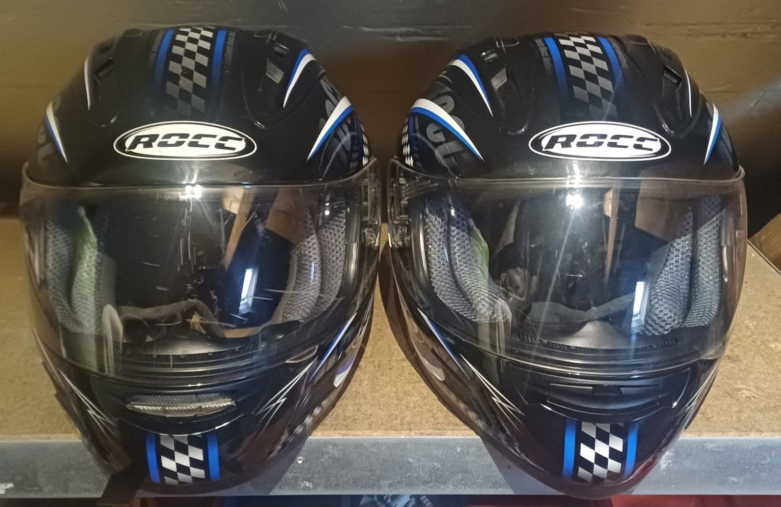 Set motorhelmen, Ophalen, Tweedehands, L