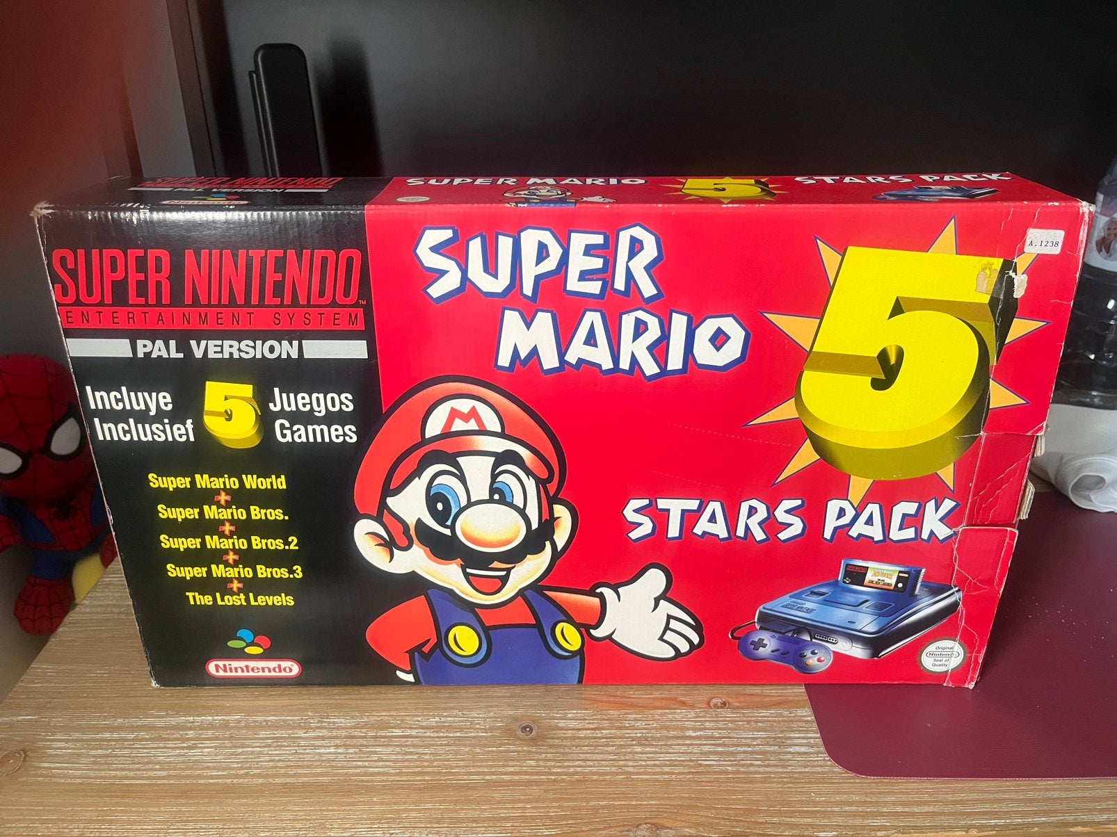 Super Nintendo SNES 5 Stars Pack + originele doos + 5 games, Consoles de jeu & Jeux vidéo, Jeux | Nintendo Super NES, 2 joueurs