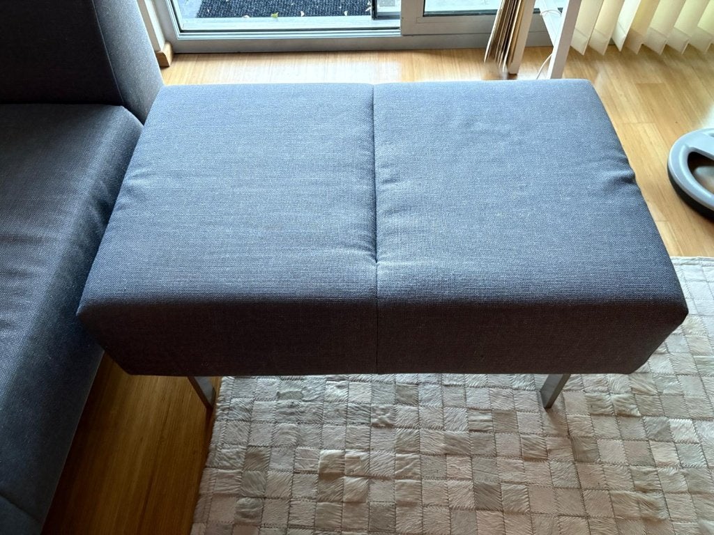 Rolf Benz Linea Hocker, Comme neuf, Enlèvement, Rectangulaire, Métal