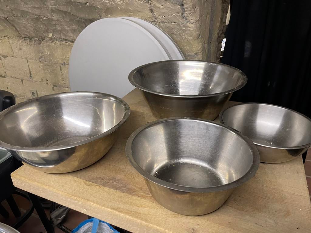 Set inox kommen, Dieren en Toebehoren, Ophalen, Zo goed als nieuw