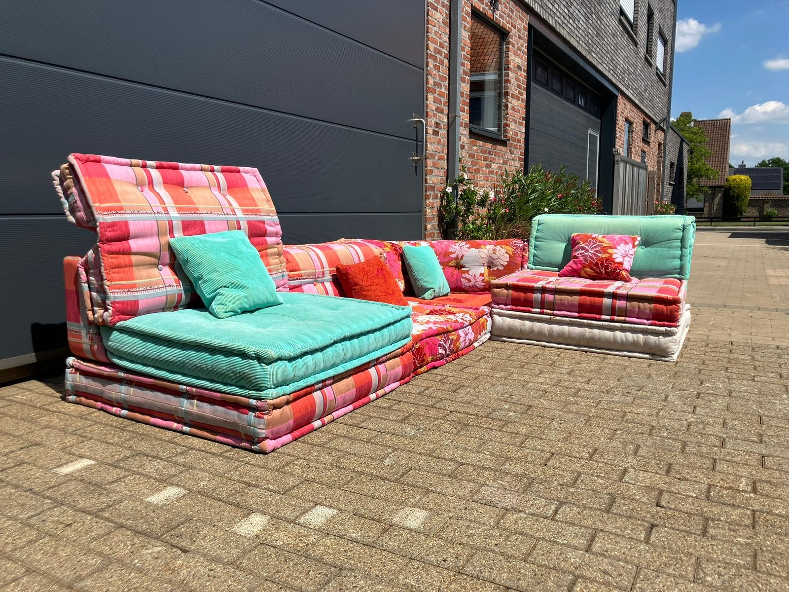 Mah Jong Roche Bobois 10 elementen Kenzo Takada TOPSTAAT!!, Ophalen of Verzenden, Togo leolux sede cassina b&b italia artifort knoll vitra edra