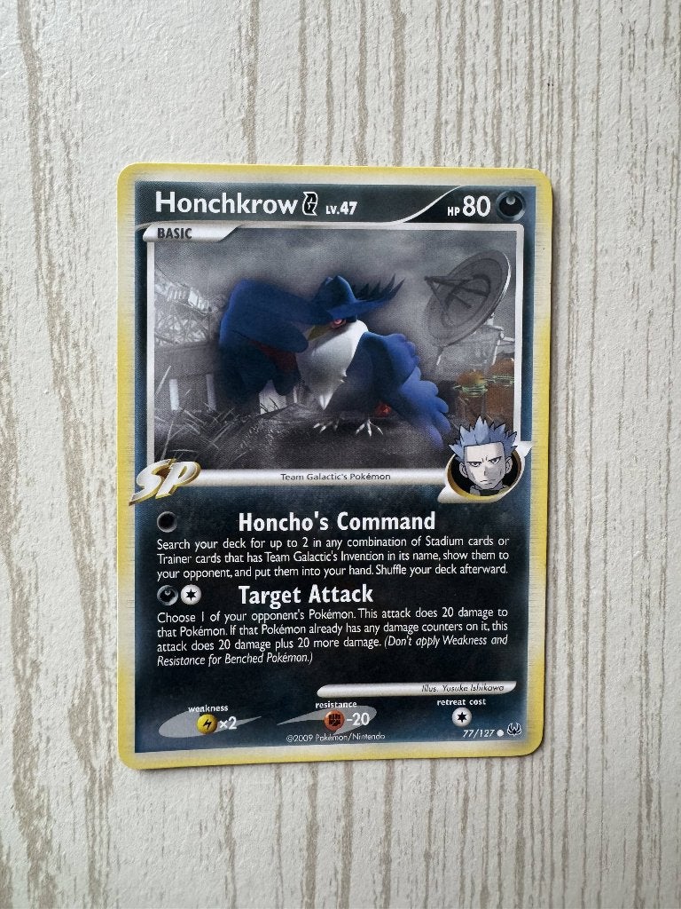 Honchkrow G 77/127 - Platinum, Enlèvement ou Envoi, Comme neuf, Cartes en vrac