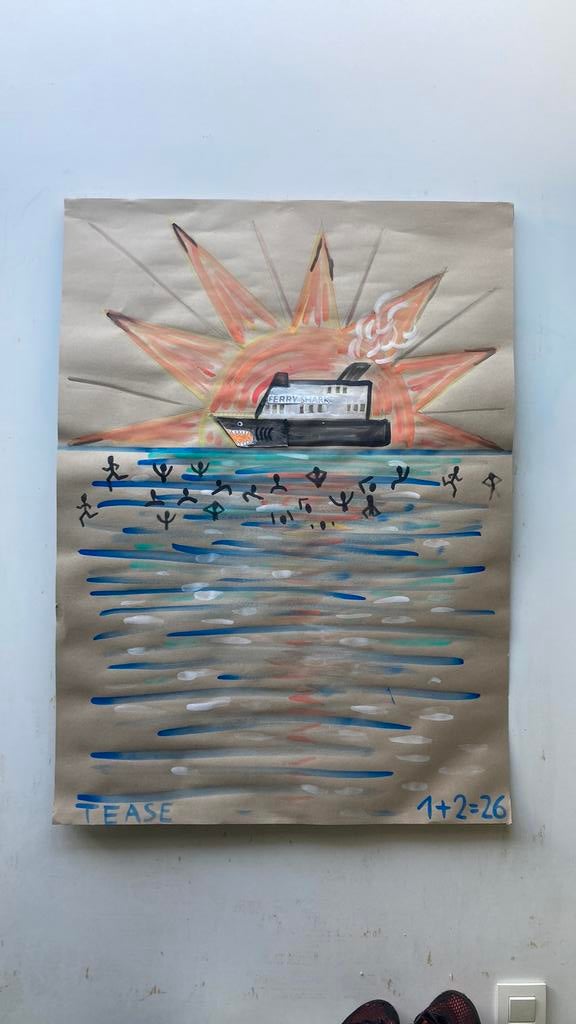 Dessin sur papier palette, Enlèvement