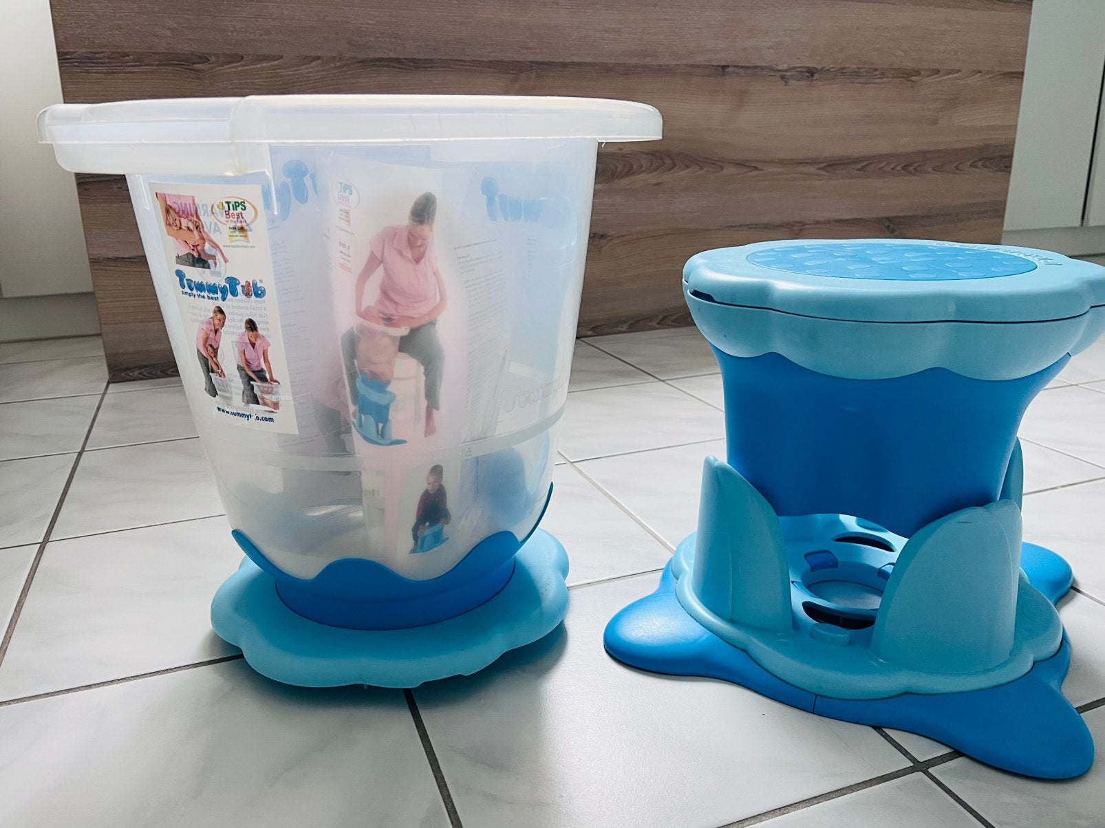 Tummy Tub - wasbadje + verhoger, Kinderen en Baby's, Ophalen, Gebruikt, Tummy Tub