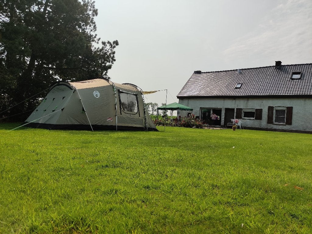 Coleman Mackenzie Cabin 4 familietent voor 4 personen., Caravans en Kamperen, Ophalen, Gebruikt, Tot en met 4