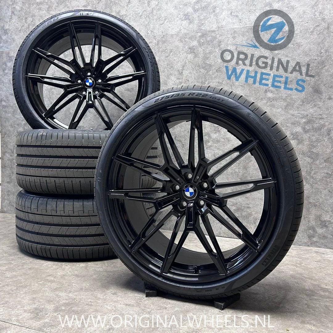 22 inch Performance velgen + zomerbanden BMW X5 X6 G05 G06, Pneus et Jantes, Véhicule de tourisme, -, Autres dimensions