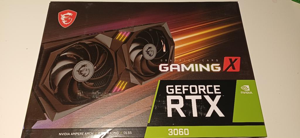 RTX 3060 12GB MSI GeForce Gaming X, Informatique & Logiciels, Cartes vidéo, GDDR6, Comme neuf, Enlèvement, HDMI