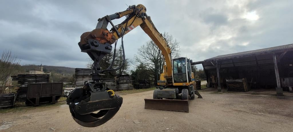 Grue sur pneus, équipée forestier prix à discuté, Enlèvement, Grue