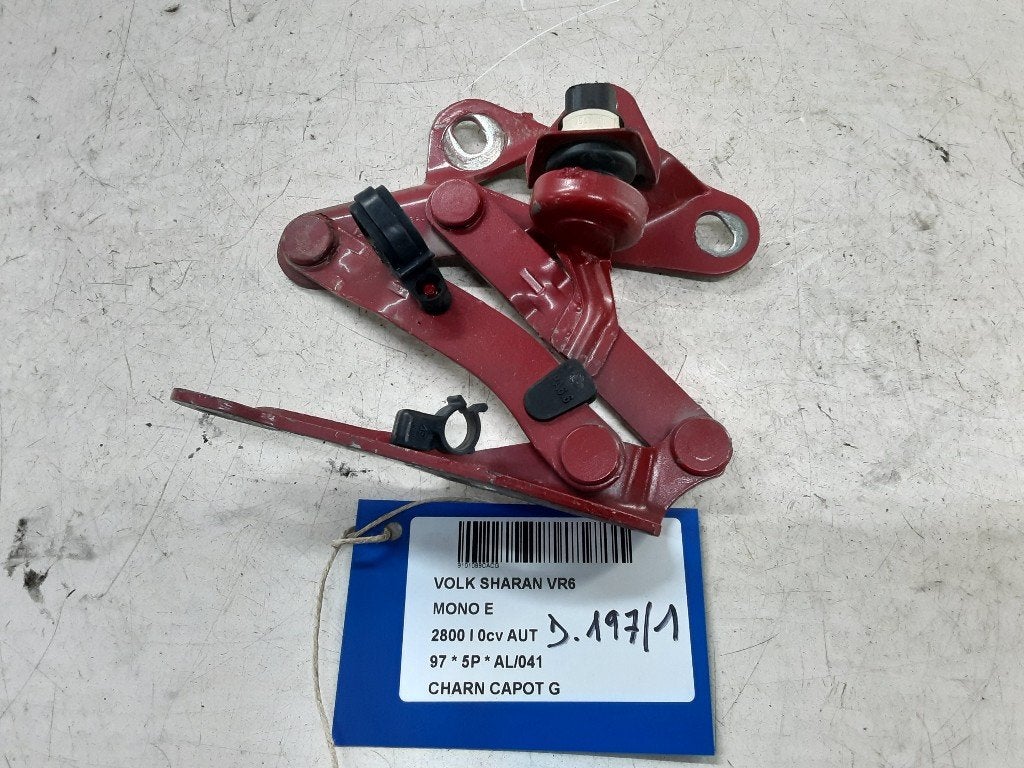 CHARNIERE DE CAPOT GAUCHE Volkswagen Sharan (7M8 / M9 / M6), Volkswagen, Mevr. I. Hauben, Utilisé, Rue de l'Espoir 34 34
4030  GRIVEGNÉE, BE