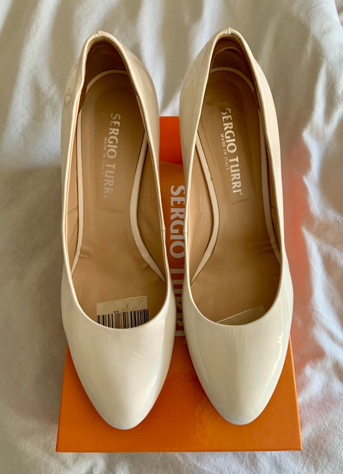 Witte pumps, Kleding | Dames, Ophalen of Verzenden, Zo goed als nieuw, Pumps