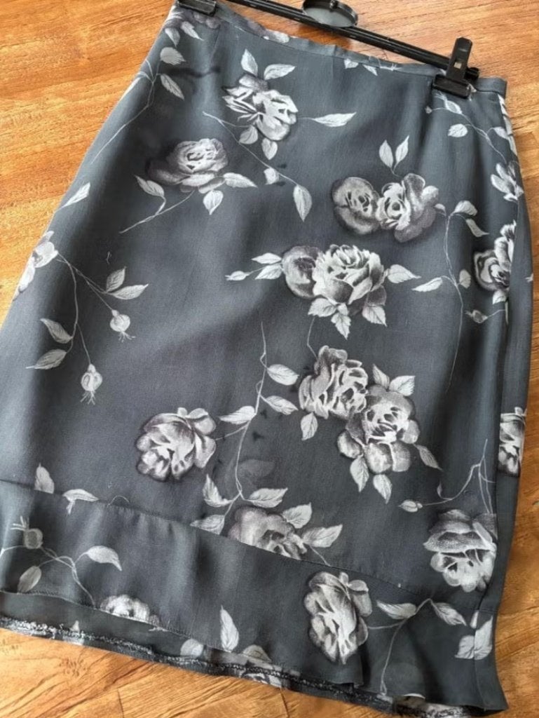 Jupe vintage taille M, Enlèvement ou Envoi, Comme neuf, Taille 38/40 (M), Gris
