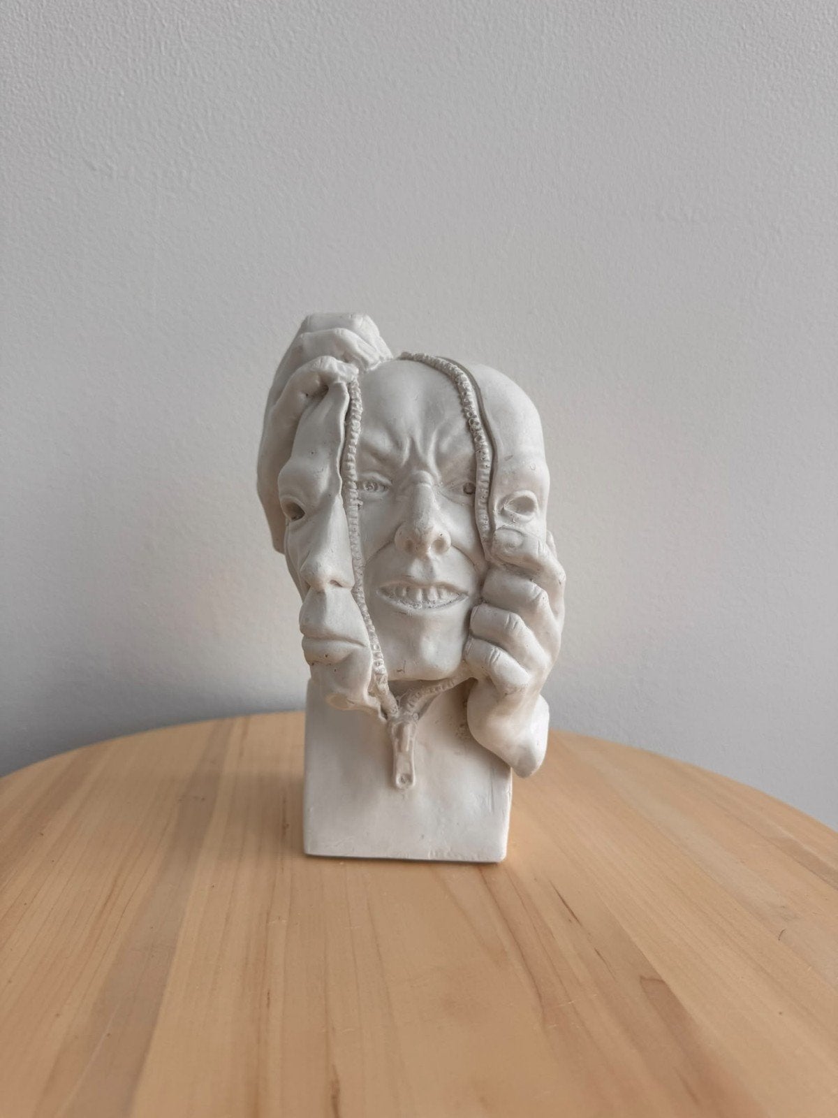 tête en plâtre, environ 20 cm, Maison & Meubles, Enlèvement, Fait à la main, 22 cm, Autres matériaux