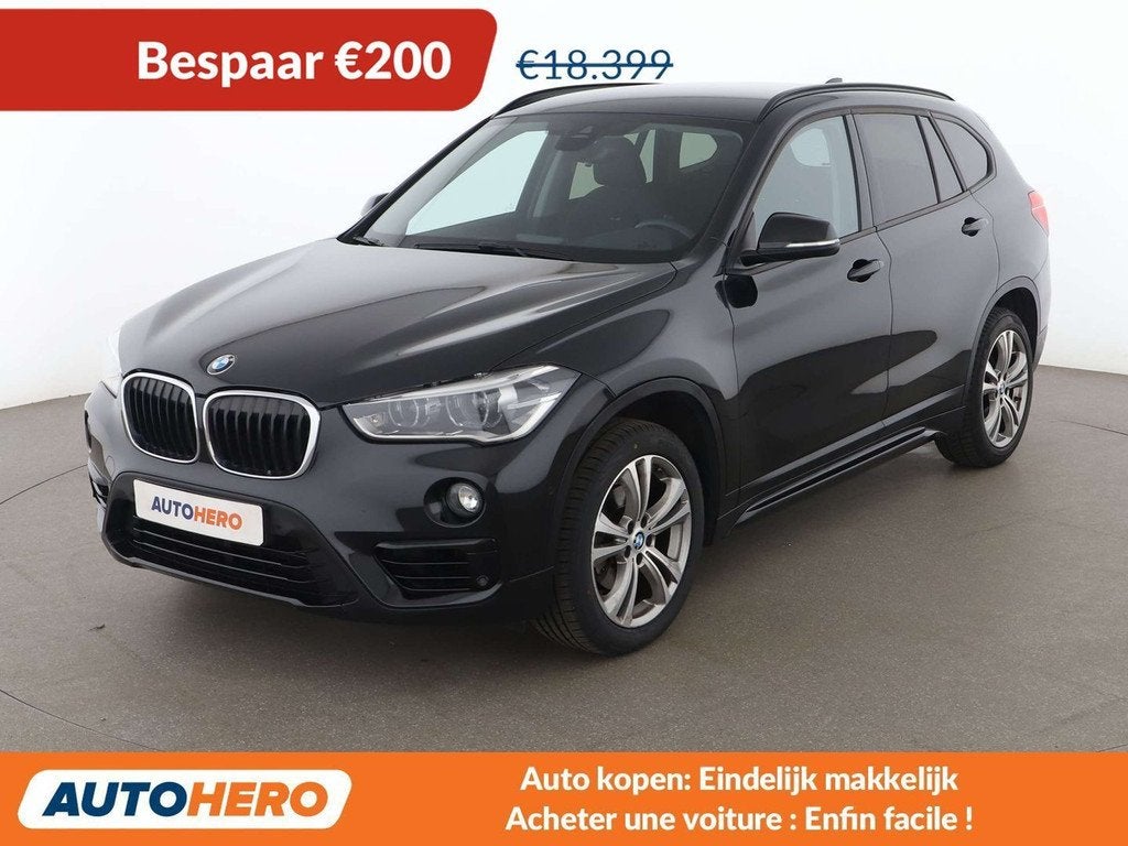 BMW X1 sDrive 18i Sport Line (année de construction 2018), Autos, BMW, Achat, Euro 6, Boîte manuelle, Noir