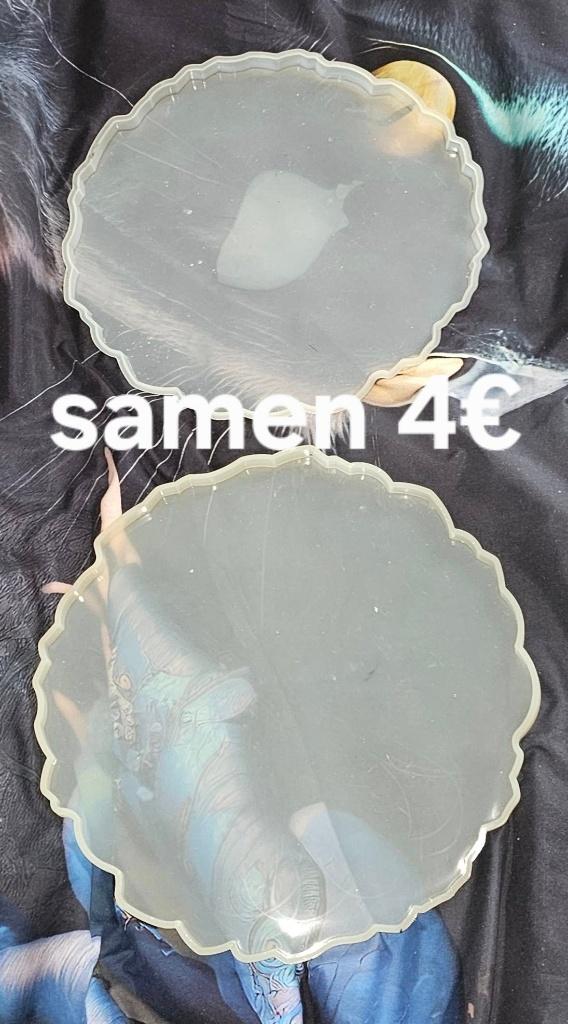 2 epoxy mallen onderleggers, Ophalen, Zo goed als nieuw, Knutselmateriaal