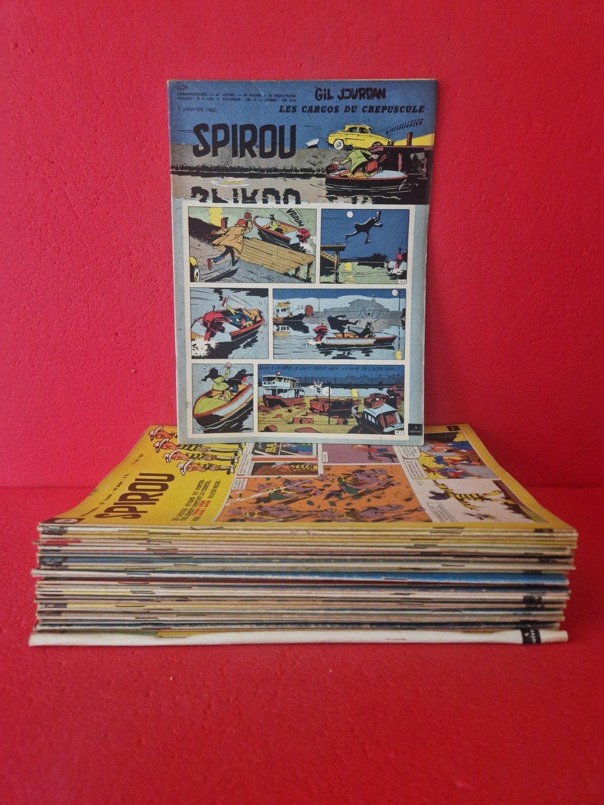 lot de 35 hebdomadaires le journal de spirou, 1960, Enlèvement ou Envoi