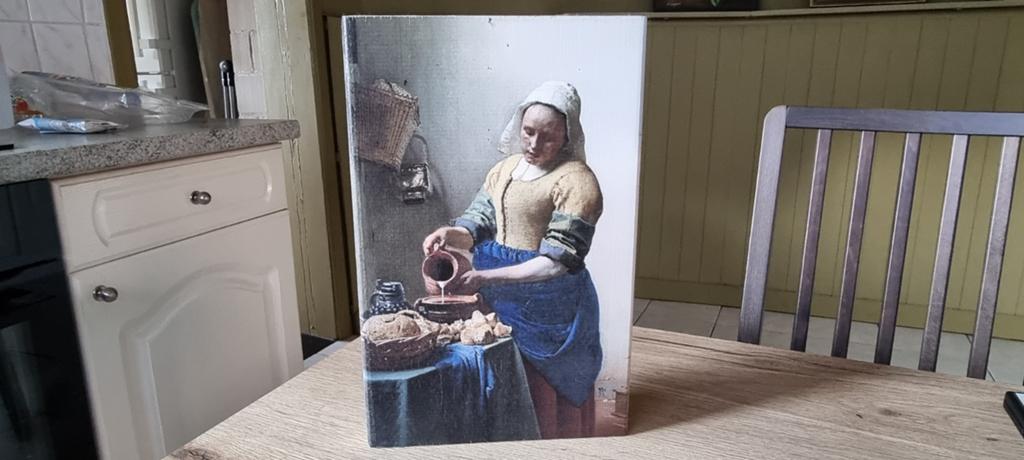 Print op hout

Het melkmeisje van Johannes Vermeer, Huis en Inrichting, Woonaccessoires | Schilderijen, Tekeningen en Foto's, Ophalen of Verzenden