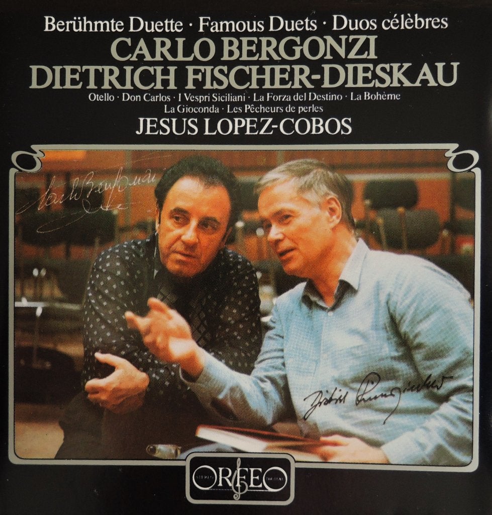Famous Duets- Bergonzi/Fischer-Dieskau/SBR/Lopez-Cobos - DDD, Ophalen of Verzenden, Zo goed als nieuw, Opera of Operette