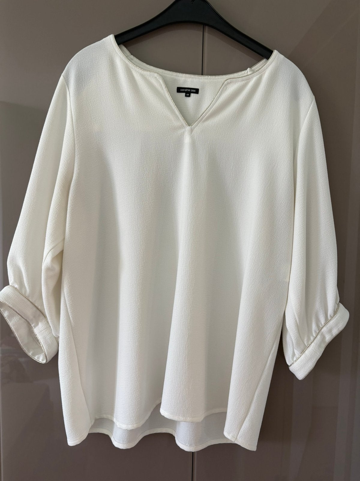 Caroline Biss tuniek, Vêtements | Femmes, T-shirts, Enlèvement ou Envoi, Comme neuf, Taille 42/44 (L), Blanc