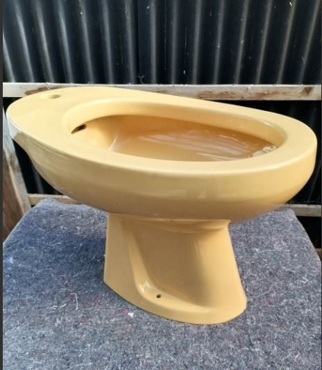 vintage bidet Ideal Standard 1975 currygeel, Ophalen, Huis en Inrichting