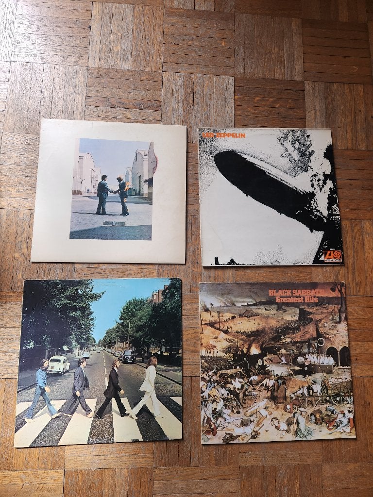 PINK FLOYD BLACK SABBATH BEATLES 4 LP LOT VINYL, Ophalen, Gebruikt, 1970 - 1979, 12 inch