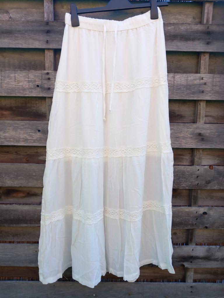 Lange rok maat S, Ophalen, Maat 36 (S), Wit