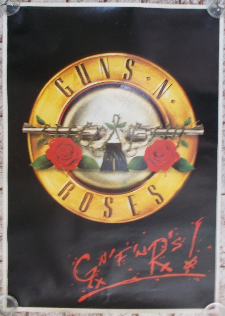Poster Guns N Roses 60 x 84 cm, Verzamelen, Ophalen, Gebruikt, A1 t/m A3, Rechthoekig Staand